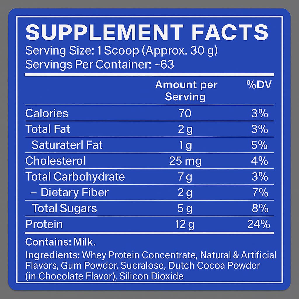 Touch Whey Protein - Double Chocolate