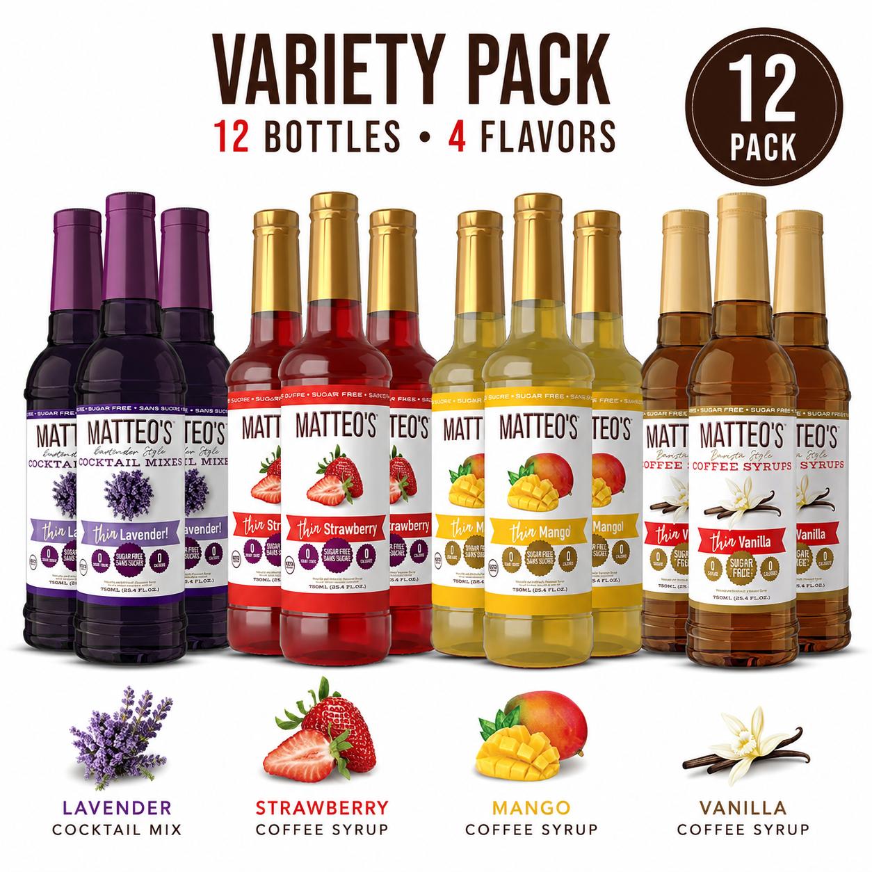 Matteo’s Sugar-Free Variety Pack