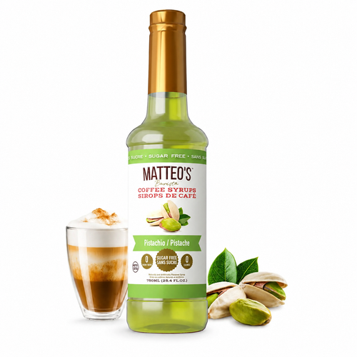 Sugar Free Coffee Syrup - Pistachio -  1 Bottle