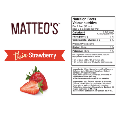Sugar Free Mix - Strawberry  - 1 Bottle