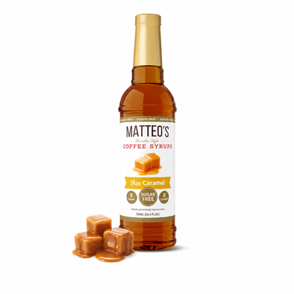 Sugar Free Coffee Syrup -  Caramel -  1 Bottle