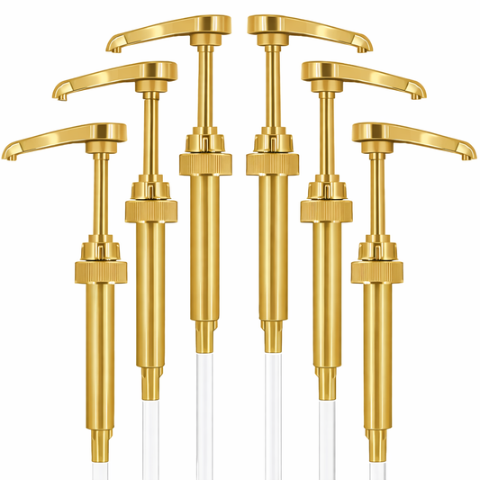 Gold Coffee Syrup Pump Dispenser