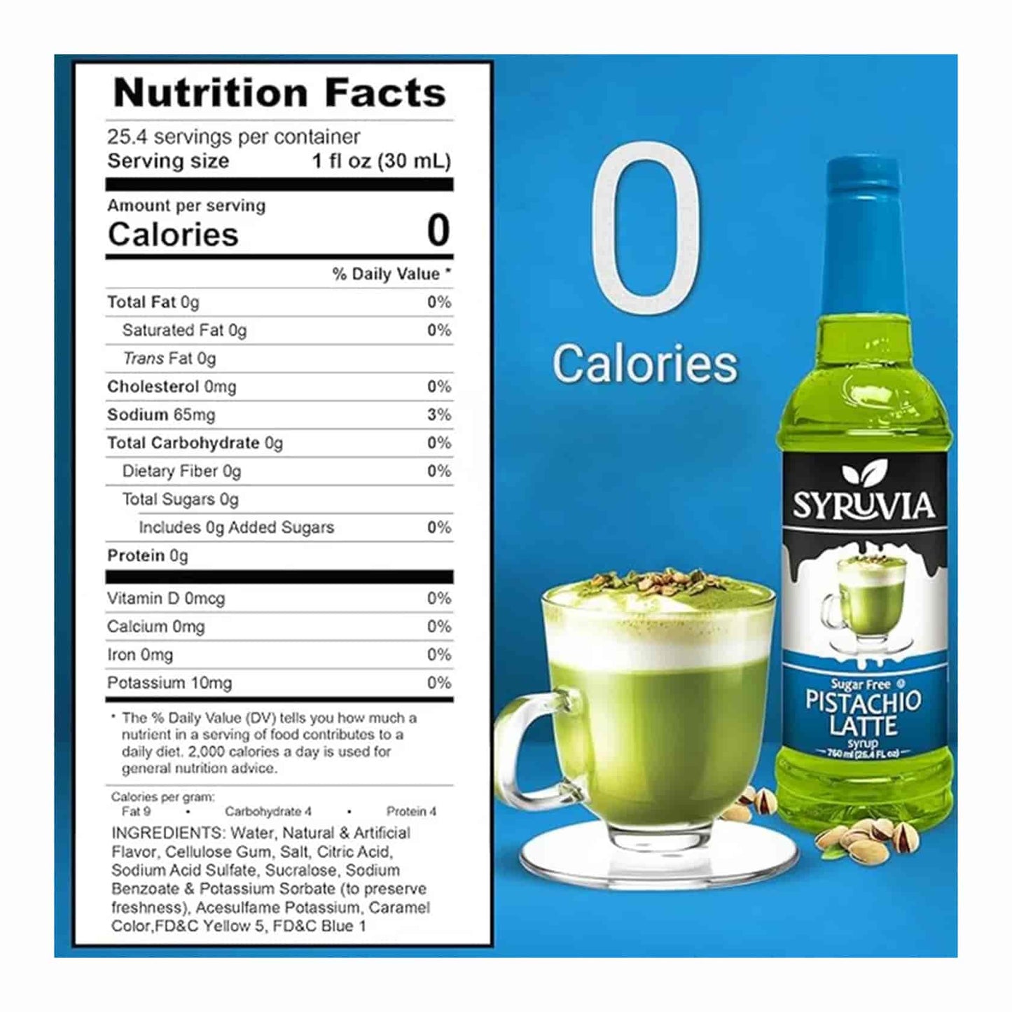 Sugar Free Coffee Syrup - Pistachio Latte