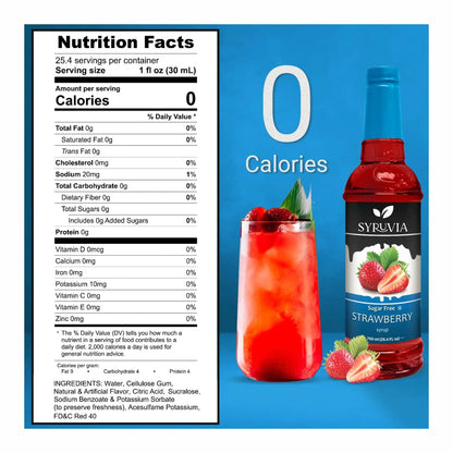 Sugar Free Cocktail Mixes - Strawberry (6)