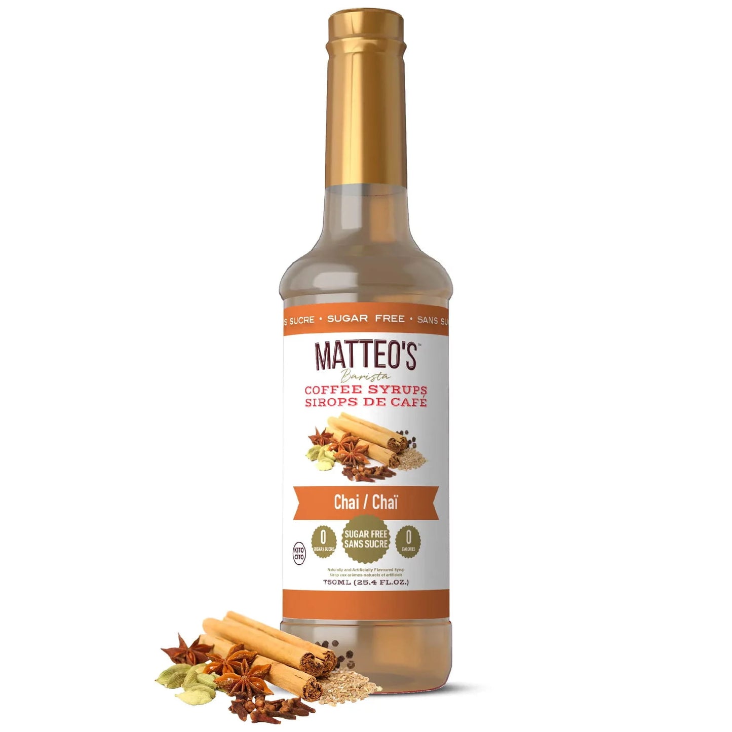 Sugar-Free Coffee Syrup – Chai – 1