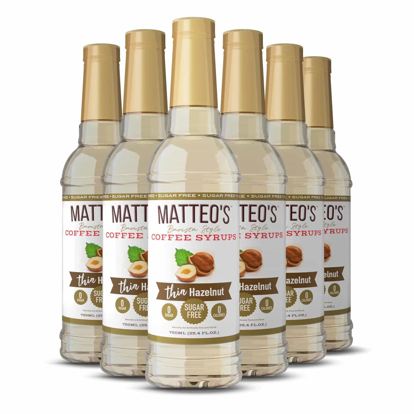 Sugar Free Coffee Syrup - Hazelnut - 6