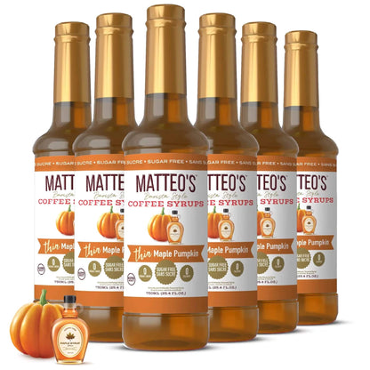 Sugar Free Coffee Syrup - Maple Pumpkin - 6