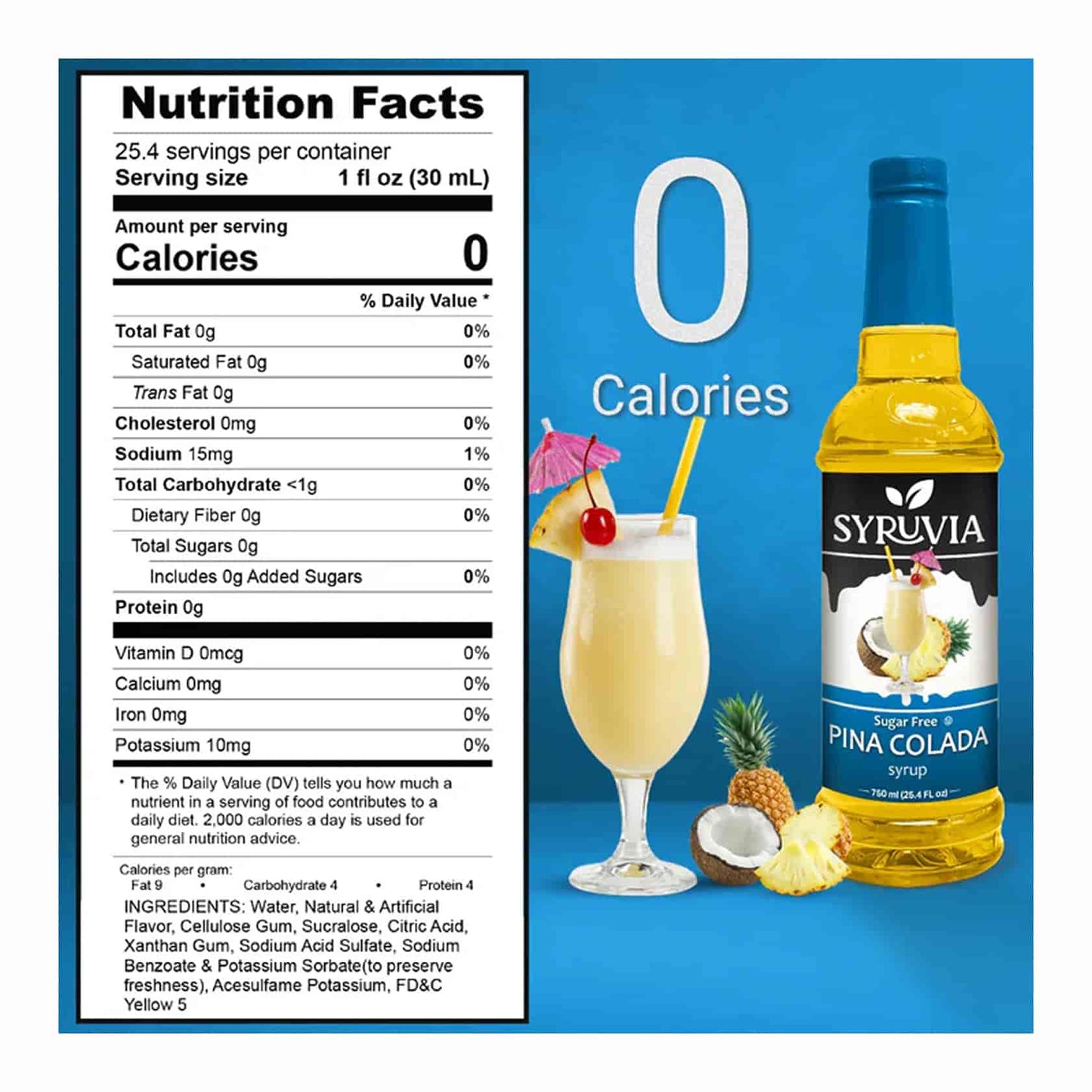 Sugar Free Coffee Syrup - Pina Colada