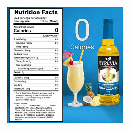 Sugar Free Coffee Syrup - Pina Colada
