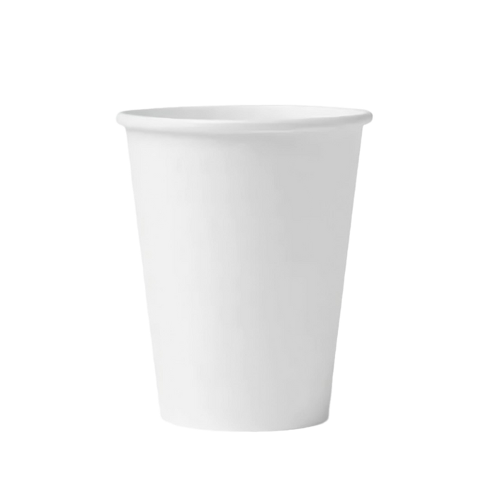White Single Wall Hot Paper Cups